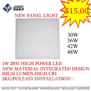 New Disign 48W Square 600*600 LED Panel Light , 1 lamp can use 4 instal kits less your stock for different installation